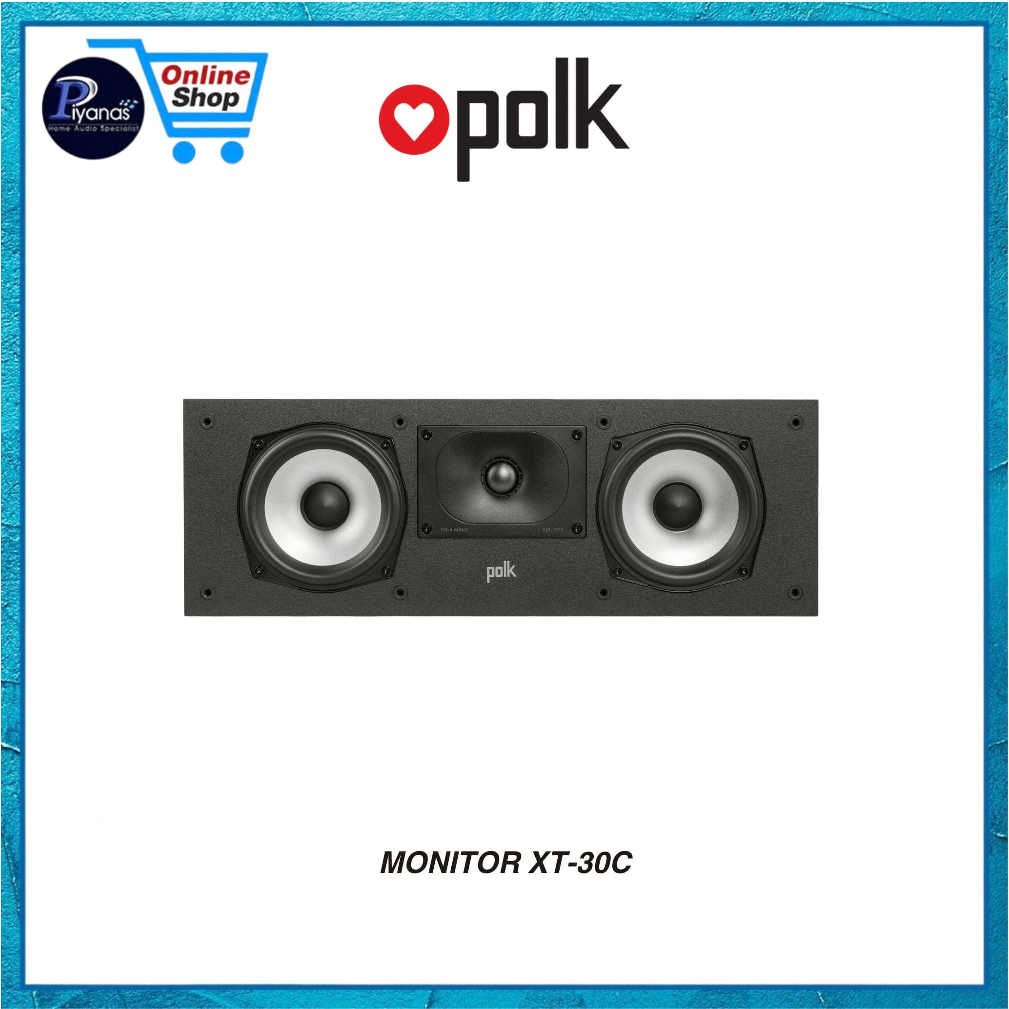 ลำโพงเซ็นเตอร์ POLK AUDIO MONITOR XT-30C สีดำ_4
